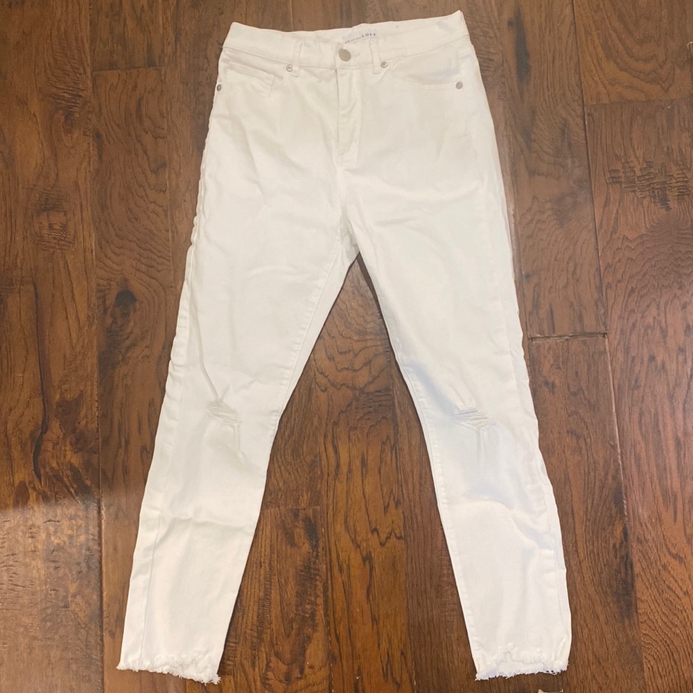 LOFT High Rise Skinny Crop Jeans size 27/4